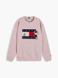 Pink Peanuts® Flag Graphic Embroidery Jumper  Kids Unisex