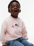 Pink Terry Crew Neck Sweatshirt  Kids Unisex