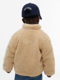 Μπεζ Teddy Τζάκετ Με Varsity Λογότυπο  Παιδί Unisex