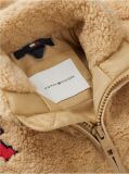 Μπεζ Teddy Τζάκετ Με Varsity Λογότυπο  Παιδί Unisex