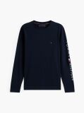 Blue Organic Jersey Logo Long Sleeve T-Shirt  Men