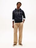 Μπλε Fleece Hoody Με Λογότυπο  Άνδρες