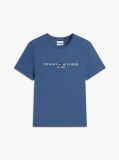 Blue Organic Cotton Chest Logo T-Shirt  Men