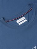 Blue Organic Cotton Chest Logo T-Shirt  Men