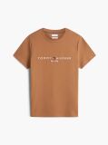 Brown Organic Cotton Chest Logo T-Shirt  Men