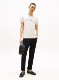 Beige Organic Cotton Chest Logo T-Shirt  Men
