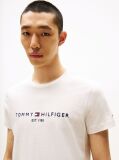 Beige Organic Cotton Chest Logo T-Shirt  Men