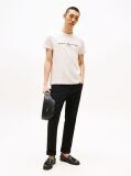Beige Organic Cotton Chest Logo T-Shirt  Men