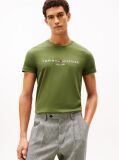 Green Organic Cotton Chest Logo T-Shirt  Men
