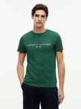 Green Organic Cotton Chest Logo T-Shirt  Men
