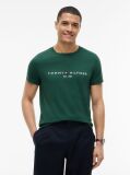 Green Organic Cotton Chest Logo T-Shirt  Men