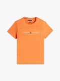 Orange Organic Cotton Chest Logo T-Shirt  Men