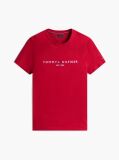 Red Organic Cotton Chest Logo T-Shirt  Men