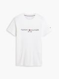 Beige Organic Cotton Chest Logo T-Shirt  Men