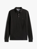 Black 1985 TH Flex Slim Fit Long Sleeve Polo  Men