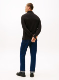 Black 1985 TH Flex Slim Fit Long Sleeve Polo  Men