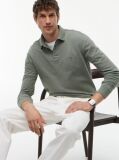 Green 1985 TH Flex Regular Fit Long Sleeve Polo  Men