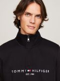 Black Combining casual style with enhanced comfort, this sweatshirt is made from flex fleece and has a cosy, zip-adjustable mock turtleneck.  Men