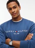 Blue Combining casual style with enhanced comfort, this sweatshirt is made from flex fleece and has a cosy, zip-adjustable mock turtleneck.  Men