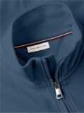 Blue Combining casual style with enhanced comfort, this sweatshirt is made from flex fleece and has a cosy, zip-adjustable mock turtleneck.  Men