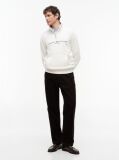 Beige Combining casual style with enhanced comfort, this sweatshirt is made from flex fleece and has a cosy, zip-adjustable mock turtleneck.  Men