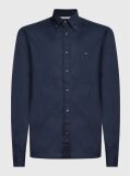 Blue TH Flex Cotton Poplin Shirt  Men
