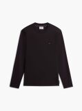 Μαύρο Interlock Μακρυμάνικο T-Shirt Σε Slim Γραμμή  Άνδρες