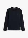 Μπλε Interlock Μακρυμάνικο T-Shirt Σε Slim Γραμμή  Άνδρες