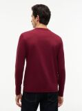 Κόκκινο Interlock Μακρυμάνικο T-Shirt Σε Slim Γραμμή  Άνδρες