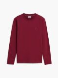 Κόκκινο Interlock Μακρυμάνικο T-Shirt Σε Slim Γραμμή  Άνδρες