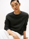 Grey Cotton Cashmere Crew Neck Jumper.  Men