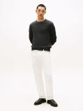 Grey Cotton Cashmere Crew Neck Jumper.  Men