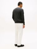 Grey Cotton Cashmere Crew Neck Jumper.  Men