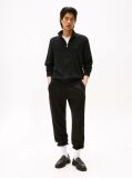 Black Cotton Cashmere Zip-Thru Cardigan  Men