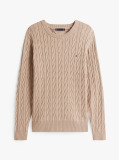 Beige Classics Cable Knit Relaxed Fit Jumper  Men