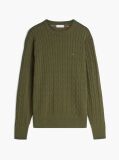 Green Classics Cable Knit Relaxed Fit Jumper  Men