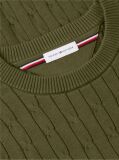 Green Classics Cable Knit Relaxed Fit Jumper  Men