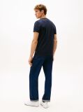 Blue Flag Embroidery Interlock Slim Fit T-Shirt  Men