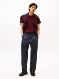 Red Flag Embroidery Interlock Slim Fit T-Shirt  Men
