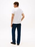 White Flag Embroidery Interlock Slim Fit T-Shirt  Men