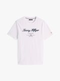 Άσπρο T-Shirt Με Λογότυπο Και Κλασική Λαιμόκοψη  Άνδρες