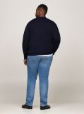 Blue Plus Heathered Knit Regular Fit Jumper  Men