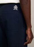 Blue Crest Cropped Adjustable Cuff Chinos  Men