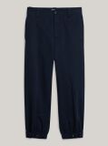Blue Crest Cropped Adjustable Cuff Chinos  Men