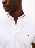 Άσπρο Μπλούζα Πόλο Σε Slim Γραμμή Με Mandarin Γιακά  Άνδρες