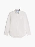 Beige Heritage Stripe Regular Fit Oxford Shirt  Men