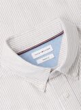 Beige Heritage Stripe Regular Fit Oxford Shirt  Men