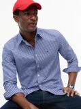 Blue Gingham Regular Fit Oxford Shirt  Men