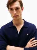 Blue Polo Collar Jumper with Cashmere  Men