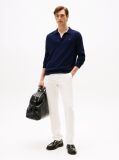 Blue Polo Collar Jumper with Cashmere  Men